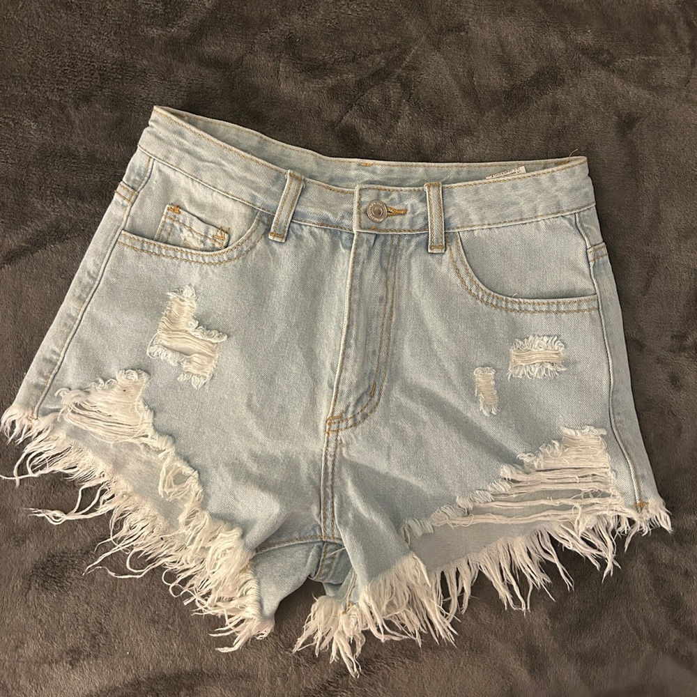 women’s jeans shorts from shein 
size small
light wash